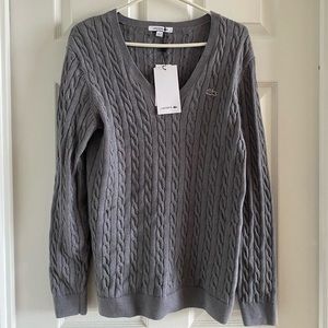 LACOSTE Women Cable Knit Sweater (BNWT)